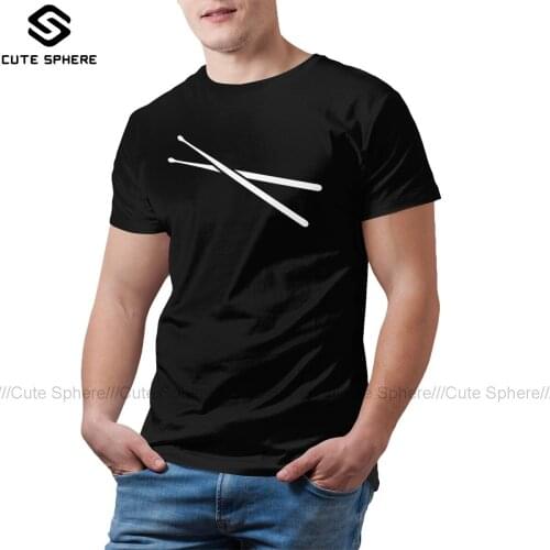 Metal Rock T Shirt Drums T-Shirt Men Cute Tee Shirt Summer Printed Short Sleeve XXX 100 Cotton Tshirt