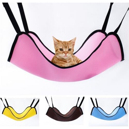 2019 New Summer Cat Hammock Breathable Mesh Pet Kitty Nest Iron Cage Hammock Comfortable Cats Bed Soft Pet Cat Puppy Mat
