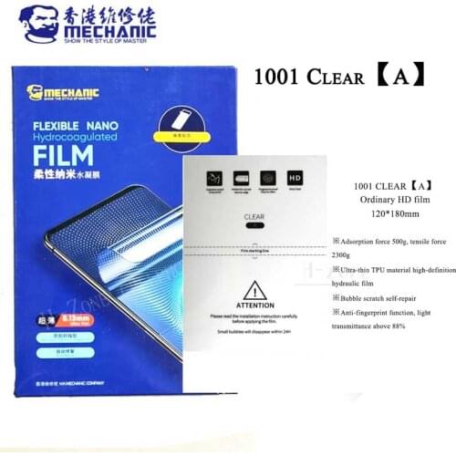 MECHANIC HD Hydraulic Films For Mobile Phone Screen Protector sheets For S760 S730 cutting machine for Iphone Ipad with cut code