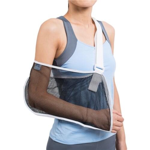 HKJD Arm sling Shoulder immobilizer Wrist Elbow Rotator Cuff Support Brace Lightweight Breathable Mesh Cool Orthopedic
