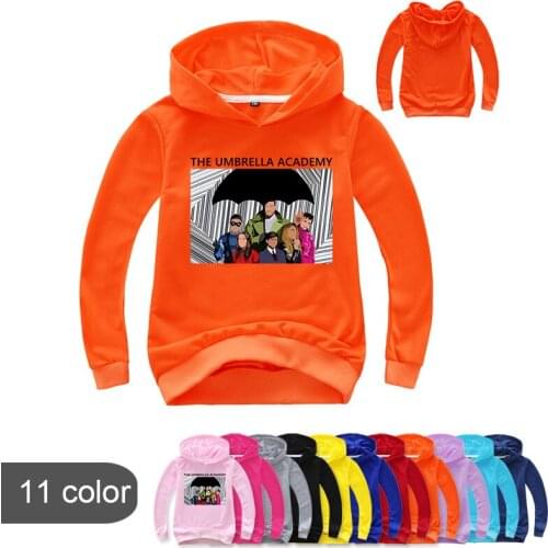 Factory The Umbrella Academy Hoodies Kids Harajuku Streetwear Unisex Fashion Tops Boys Sweatshirts Pullover Toddler Girl Clothes