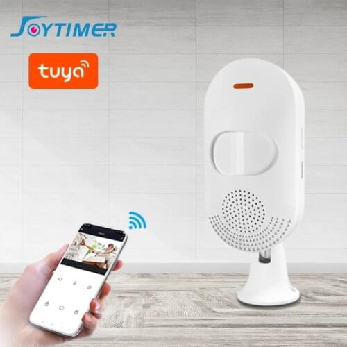 Joytimer smart wifi motion sensor alarm passive infrared detector tuya with voice for home automation home alarm system