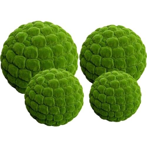 8/12/15/20cm Round Artificial Grass Ball Simulation Plant Moss Ball Fake Moss Stone Home Wedding Party Decor Simulated Moss Ball