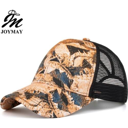 JOYMAY 2020 New Sun hat Shading Cap Fashion style unisex embroidery Mesh Baseball Cap Casual leisure hat B722