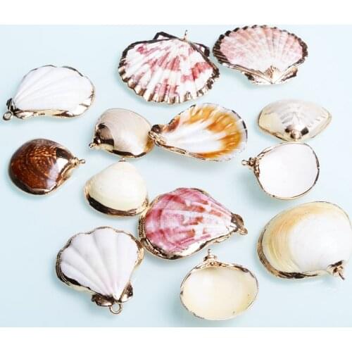 JuleeCrystal 5pcs White Natural Shell Loose Beads for Bracelet Connector Charms Necklace Jewelry Making DIY Findings