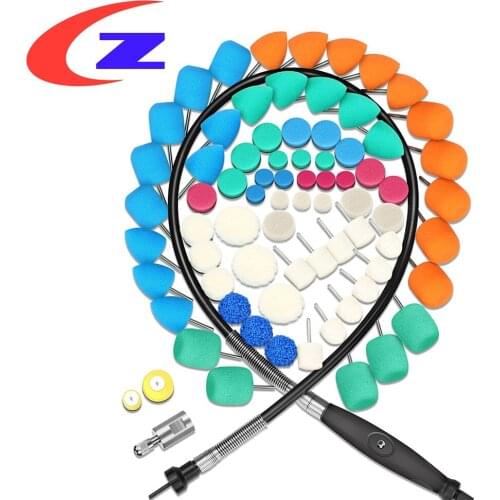 Mini Polishing Machine Car Polisher Extention Tools Beauty Detailing Polishing Kit for Rotary Polisher Tool