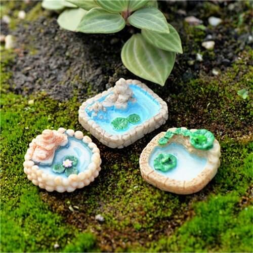 1Pc Miniature Swimming Pool DIY Resin Fairy Garden Craft Decoration Micro Gnome Terrarium Gift