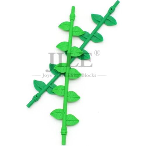 Moc Plant Vine with Leaves 16L Garden Timbo 16981 DIY Enlighten Building Blocks Bricks Parts Compatible with Assembles Particles