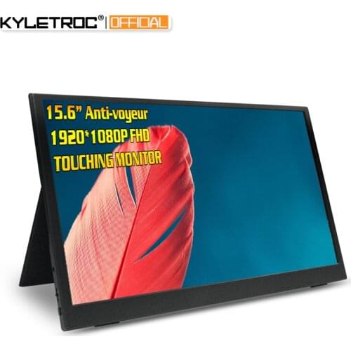 15.6" Touch Gaming Portable Monitor HDMI TYPE C 1920*1080P TN Anti-voyeur Screen Monitor for Samsung DEX Huawei EMUI Laptop