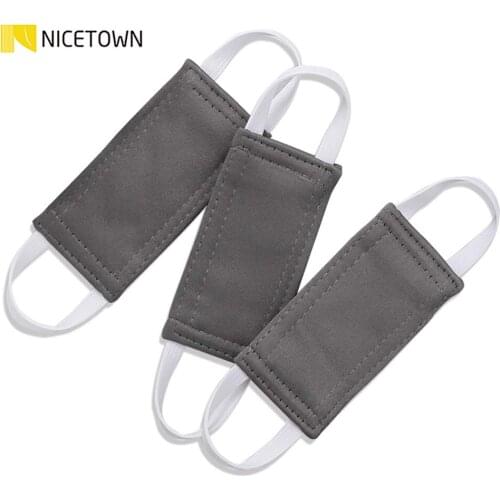 NICETOWN Nursery Door Silencers Latch Cover Made by Fabric Solid Strong Elastic Straps for Universal Fits set of 3 Pieces