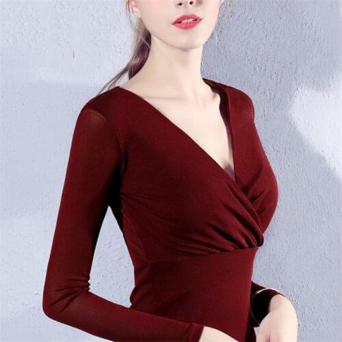 New Autumn Sexy Slim Women Long Sleeve V-neck T-shirt Plus Size S-3XL Lady Mesh Tees Pullovers Basic Tops Winter Bottomings W843
