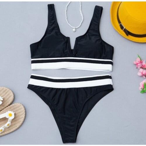 2021 new fashion push-up bikini high waist female swimsuit female black bikini suit sexy swimsuit swimsuit swimsuit beachwear