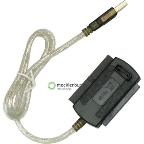 New USB 2.0 to IDE SATA 5.25 S-ATA 2.5 / 3.5 Inch Adapter Cable for PC Laptop