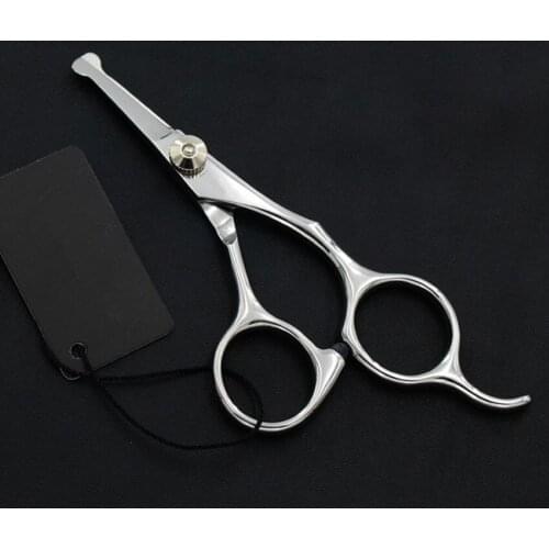 Professional safe Round head Japan 5 inch Pet hair scissors dog grooming scissor Cutting shears Barber Hairdressing Scissors