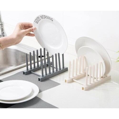 Plastic Pot Lid Cover Holder Storage-ME5 Home Storage Storage Holders Detachable Bowl Plate Dish Drainer Rack