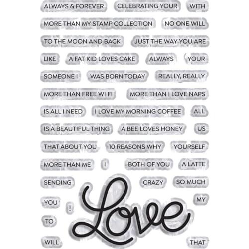 Love Transparent Clear Silicone Stamp Seal for DIY scrapbooking photo album Decorative clear stamps