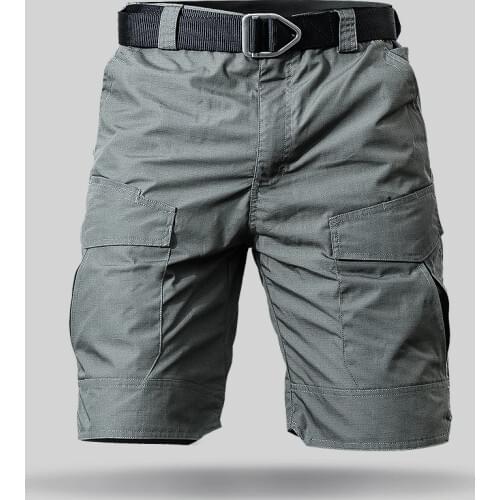 Summer Loose Camouflage Pockets Cargo Shorts Outdoor Climbing Anti Tear Waterproof Cotton Commuting Knee Length Short Trousers