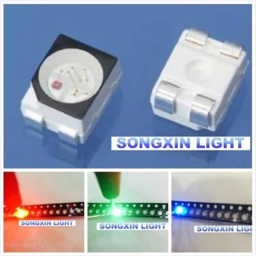 200pcs 3528 RGB POWER TOP 1210 3528 SMD SMT PLCC-2 LED Red Green Blue New light-emitting diodes RGB