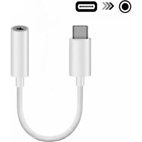 Type C 3.5 Jack Earphone USB C to 3.5mm AUX Headphones Adapter For Huawei mate 20 P20 pro Xiaomi Mi 6 8 9 SE Audio cable