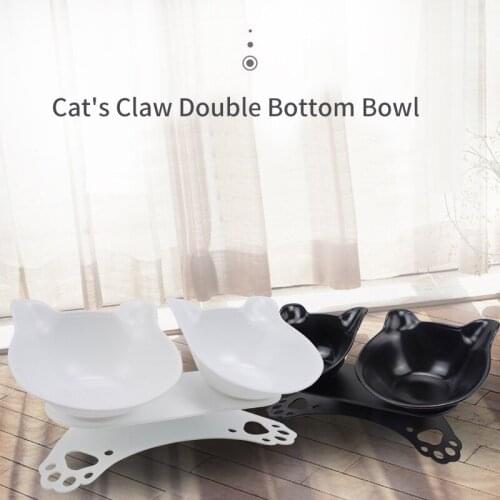 Pet Supplies Double Cat Bowl Cats Dogs Feeders Bowls for Dogs Water Bowl for Cat Pet Products Accessories for Cat Feeder