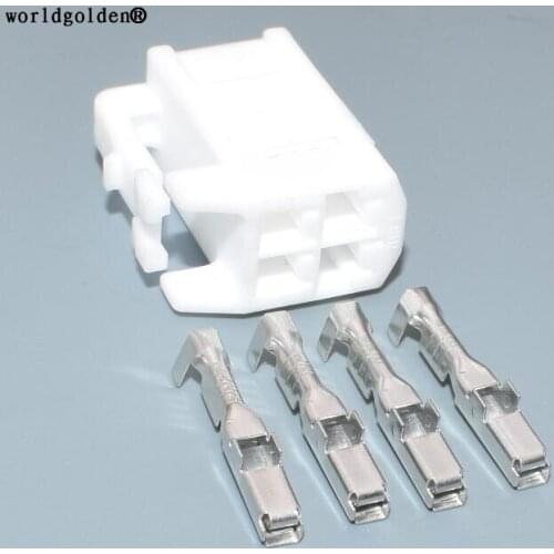 Worldgolden 4Pin for Toyota Lexus Gossip Connector Industrial unsealed cable Connector 6520-0349