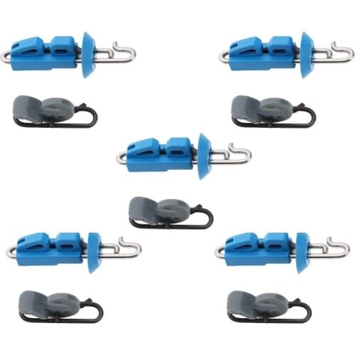 10pcs Splash Down Solo Fishing Bait Clip Locking Lock Jigging Lure Hook