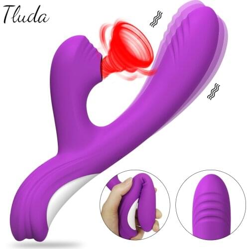 10 Speeds Dildo Vibrator For Women Clit Sucker Oral Clitoris Vacuum Stimulator Female Masturbation Sex Toys Goods for Adults 18