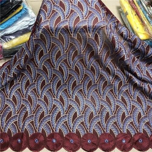 2021 Latest African Lace Fabric Swiss Voile Lace In Switzerland With Stone Nigerian Tulle Cotton Lace Fabric For Party PL4679