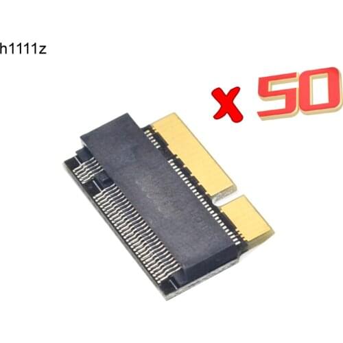 50pcs M2 SSD Adapter for Macbook 2012 M.2 NGFF M Key SSD for MacBook Pro Retina 2012 A1398 A1425 Adapter Connector Convert Cards