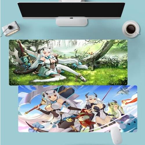 Gamers Accessories Table Pads Anime Mouse Pad Epic Seven Gamer Gaming Mouse Mat PC Gamer Cabinet For Office Mausepad Deskmat Diy