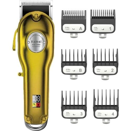 110-240v all-metal rechargeable hair trimmer professional clipper for barber men electric beard shaver hair cutting machine