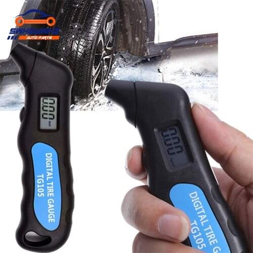 Digital Car Tire Tyre Air Pressure Gauge Meter LCD Display Manometer Barometers Tester for Car Truck Motorcycle Bike