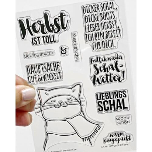 German words Clear Silicone Stamp/Seal for DIY scrapbooking/photo album Decorative clear stamp sheets ST0511