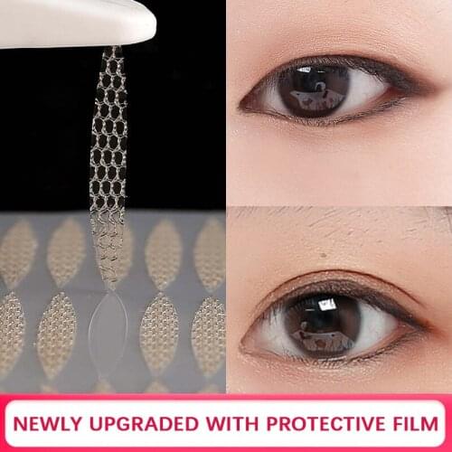 Adhesive Lace Double-fold Eyelid Paste Exposed Water Glue-free Traceless Invisible Styling Cream Fiber Strips Beauty Tape Clip