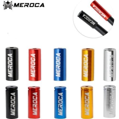 MEROCA Bicycle 20 Pcs Aluminum Alloy Brake Cable Tube Cap Iamok Shifting Pipe Caps Bike Parts