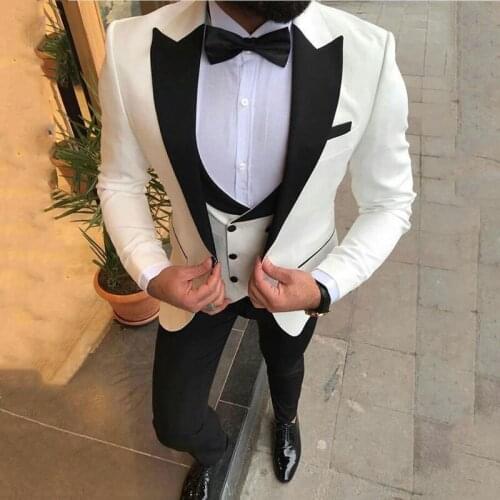 Suit Men Casual Business Slim Fits Social Blazer Wedding Groom Prom Suits Costume Custom Made Costume Homme Jacket+Pants+Vest