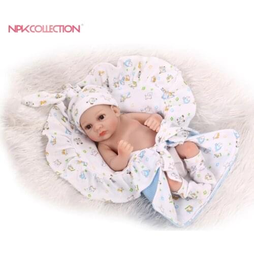 Premie newborn cute small 12inch 25CM soft silicone vinyl real soft gentle touch reborn baby doll Christmas gift for children