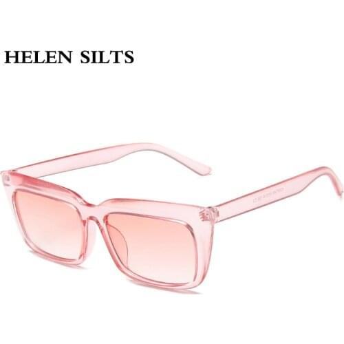 Fashion Small Square Sunglasses Women Brand Design Retro Crystal Clear Pink Sun Glasses For Female Rectangle Shades oculos UV400