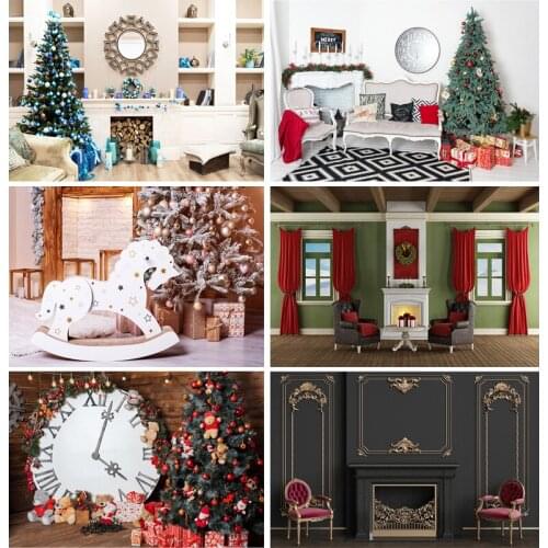 SHENGYONGBAO Christmas Photography Backdrops Tree Party Decor Baby Portrait Photo Background For Photo Studio Props 20106ZSD-03