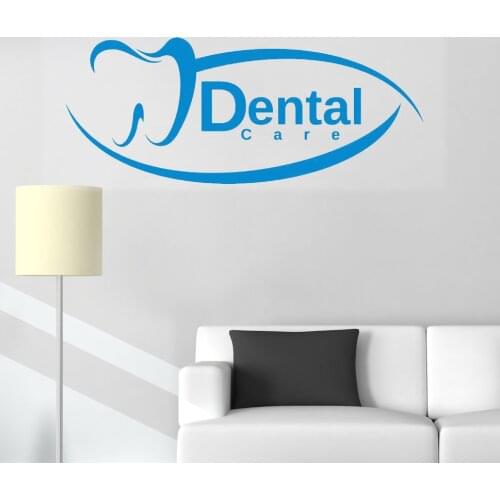 Dental Sign Wall Decals Vinyl Window Decals Dentist Clinic Wall Stickers Art Mural Removable Vinilos Paredes H267
