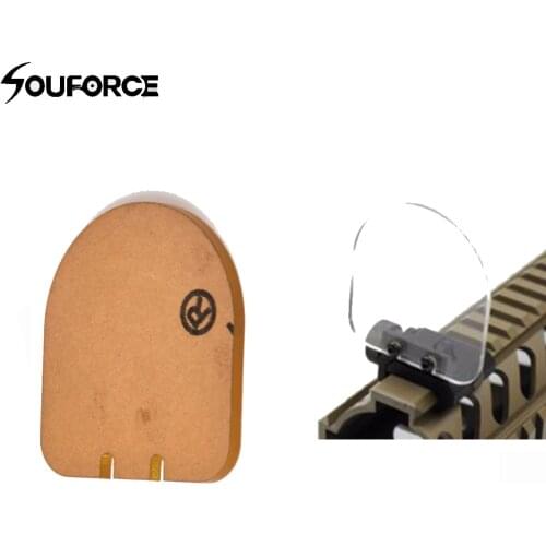 Airsoft Sight Scope Lens Screen Protector Cover Shield Panel 20mm Rail Mount for Rifle Scope Sight