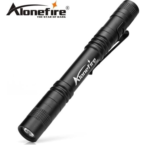 AloneFire P50 cree LED waterproof Mini Portable Belt clip pen lamp Travel work flashlight Torch for Camping Hiking Out for AAA