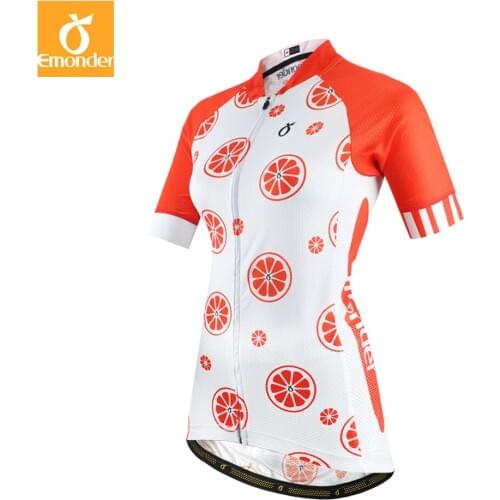 EMONDER Brand Women Cycling Jersey Summer MTB Road Bike Shirt Breathable Comfortable Bicycle Downhill DH Jersey Ropa Ciclismo