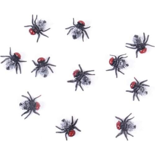 10PCS Funny Halloween Cosplay Prop Fake Fly Trick Joke Party Prank Gag Crap Flies Kidding Halloween Props