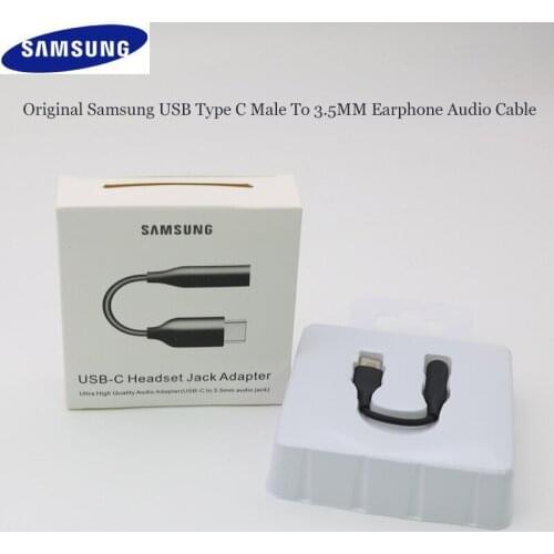 SAMSUNG Type C 3.5 Jack Earphone Cable USB C to 3.5mm AUX Headphones Adapter For SAMSUNG Galaxy Note 10 Plus 10+ A90 A80 A60 A8S