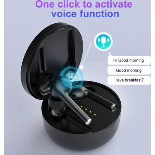 TW40 Noise Reduction Stereo Wireless Bluetooth 5.0 Earphones with Charge Box