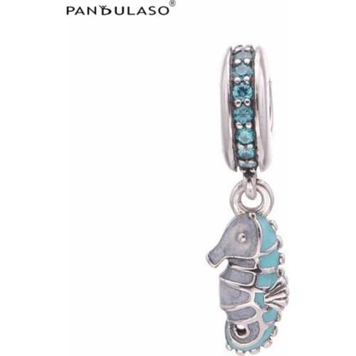 Hippocampus Charm 925 Silver Original Beads For Jewelry Making For European Woman Bracelets DIY Sterling Silver Beads