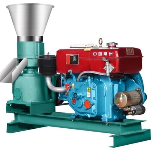 Diesel Version Feed Pellet Machine New Clutch Diesel Version Pellet Machine Grass Straw Feed Pellet Machine Pig Chicken Rabbit
