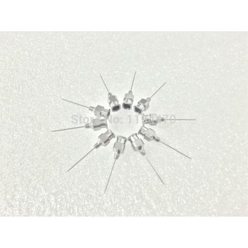 10pcs/Lot Stainless Steel 0.5x20mm 25 Guage Dispensing Needle Tip 0.5mm x 20mm Syringe Needle