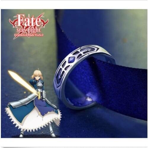 Fate/stay Night Saber The Holy Grail War Excalibur 925 Sterling Silver Ring Cos
